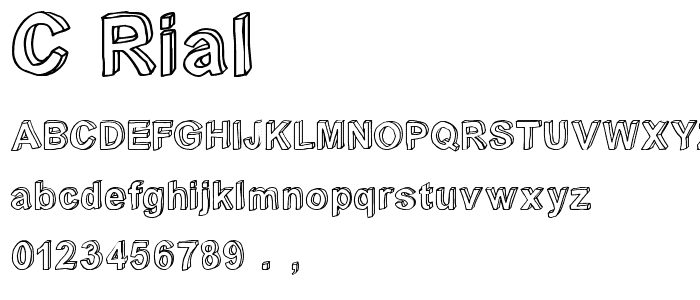 C rial font